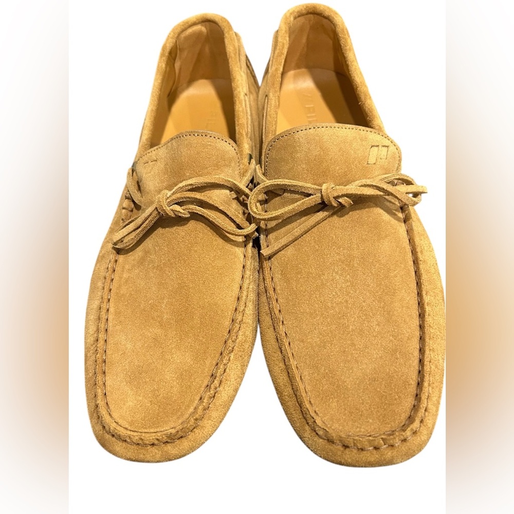 Piloti Hand Made Classic Tan Suede Men's Loafers